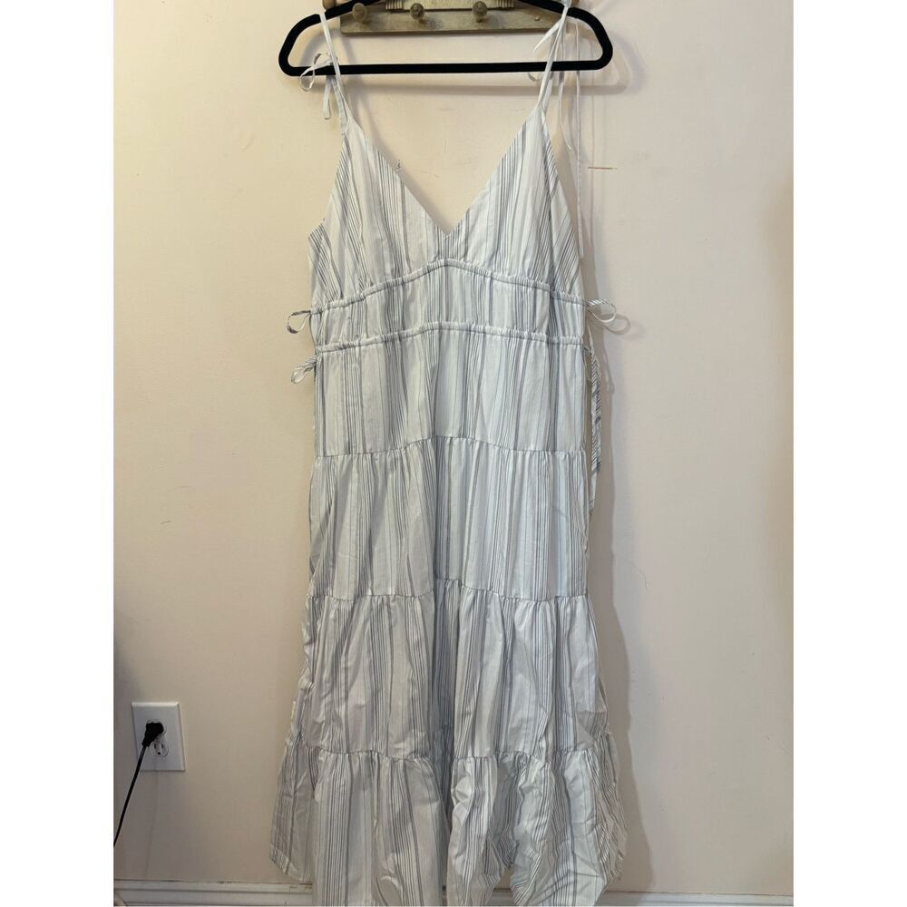 Rails Julia Dress West Seaport Stripe Cotton Midi XL